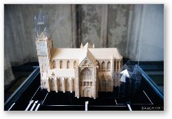 License: Model of the Cathedral showing different stages of additions