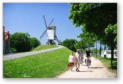 License: Pathway along the old moat, and four original windmills