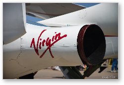 License: Virgin logo on SpaceShipOne, and signatures on rocket