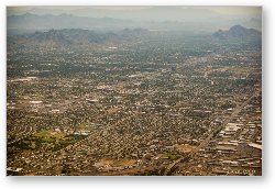 License: Aerial view of Phoenix urban sprawl