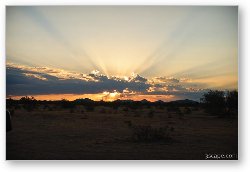 License: Sunrise poking through the clouds