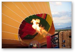 License: Hot air balloon being filled up