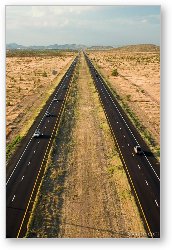 License: Arizona highway from the air