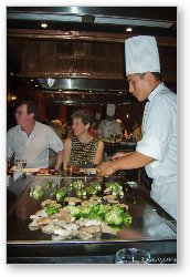 License: Hibachi chef at the resort's Japanese restuarant