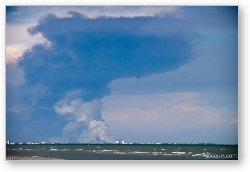 License: Forest lands in the Everglades were on fire, this photo was from Sanibel, near Ft. Myers