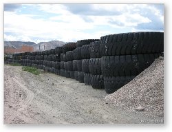 License: Huge truck tires from mining operation