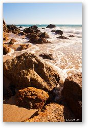 License: Waves and rocks at Zuma Beach