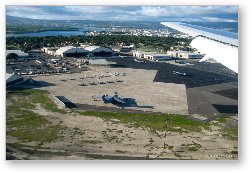 License: Aerial view of Oahu - Air Force base