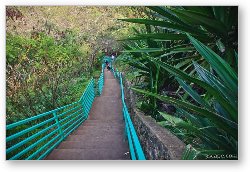 License: Stairway down to Mokuleia Bay beach