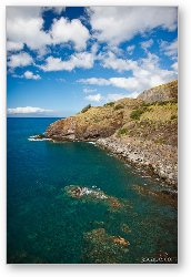 License: Cliffs and clear water along Maui's south shore