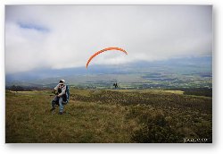 License: Paragliders taking off from Haleakala