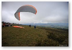 License: Paragliders taking off from Haleakala