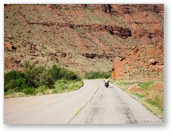 License: Motorcycle riding in canyon country