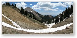 License: Panoramic view of the La Sal mountains from Burro Pass