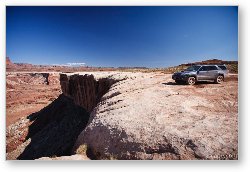 License: Toyota 4Runner on a cliff edge