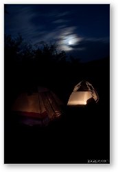 License: Night shot of camp site at Goose Island