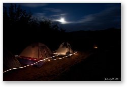 License: Night shot of camp site at Goose Island