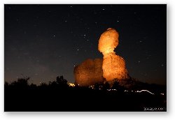 License: Painting with light - Balanced Rock in Arches National Park