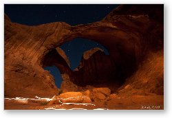 License: Painting with light - Double Arch in Arches National Park
