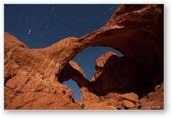 License: Double Arch illuminated by moonlight