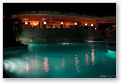 License: Night shot of VIP pool and restaurant