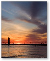 License: Lake Michigan sunset with bold sky