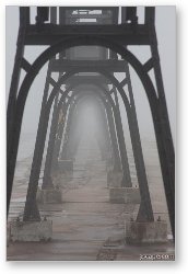 License: Pier in fog