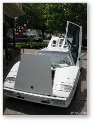 License: Vintage white Lamborghini