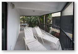 License: Interior of bungalo (condo) at Coco Plum Resort - screened in patio