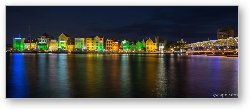 License: Willemstad and Queen Emma Bridge at Night