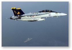 License: F/A-18F Super Hornet over Persian Gulf