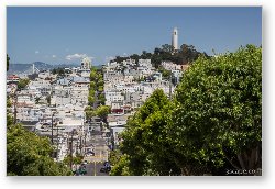 License: Lombard Street and Coit Tower on Telegraph Hill