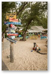 License: Rum Point sign post