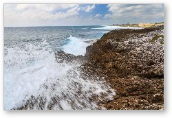 License: Rough waves at Grand Cayman blow holes area