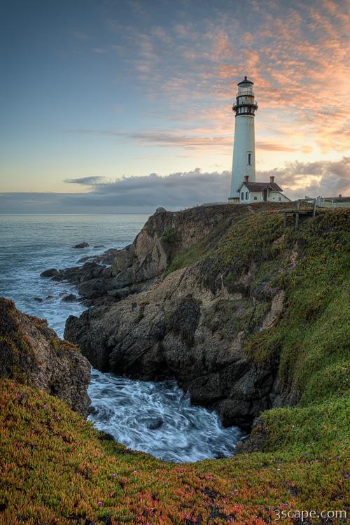 Pigeon Point Lighthouse at Sunset