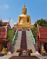 Wat Phra Yai and Sitting Buddha