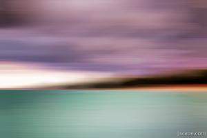 Turquiose Waters Blurred Abstract
