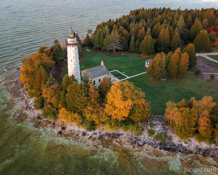 Cana Island Lighthouse at Dawn Photograph Landscape