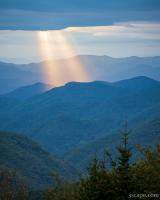 God Rays Over the Blue Ridge Mountains