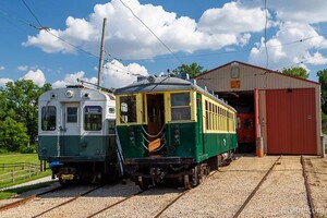 Train Cars at Fox River Trolley Museum
