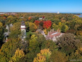 Grosse Point Lighthouse Aerial