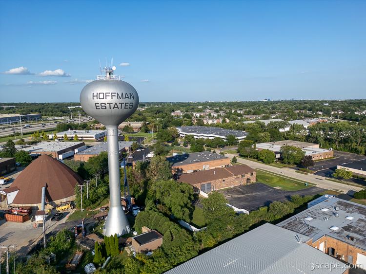 Hoffman Estates Water Tower Aerial