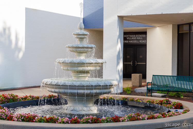 Hoffman Estates Village Hall Fountain 1