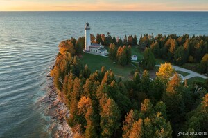 Cana Island Dawn Aerial