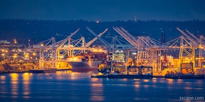 Cosco Hellas Cargo Ship in Port