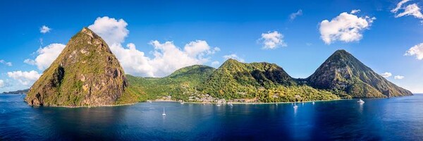 St. Lucia Aerial Panoramic