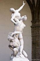 Abduction of Sabine Woman Statue