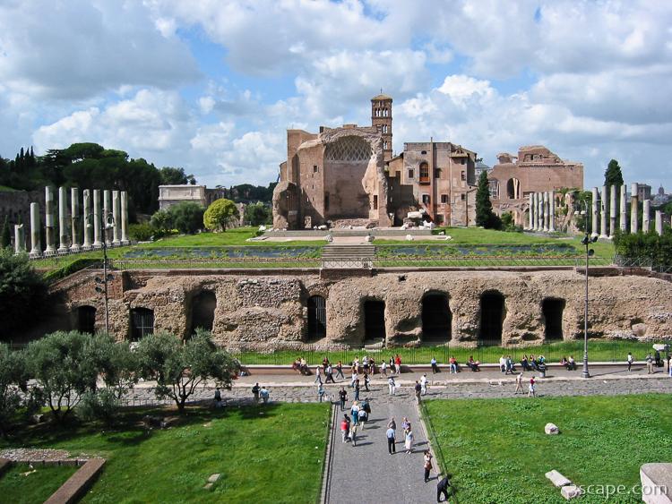 View of the Forum from the Colosseum