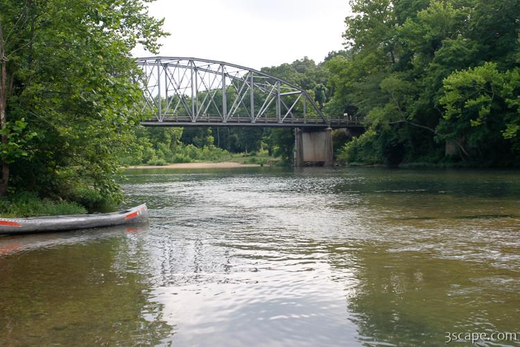 Where the Eleven Point River meets Route 160 Photograph by Adam Romanowicz
