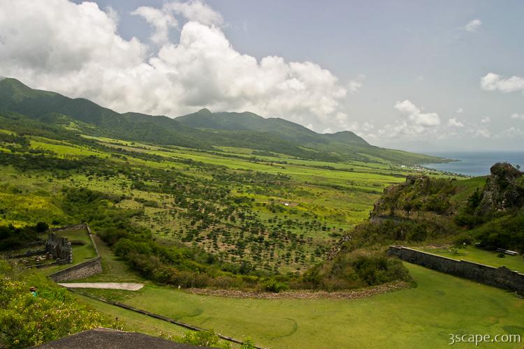 View of St. Kitts from Brimstone Hill Fortress